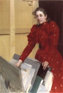 Emma Zorn, Anders Zorn, snow scultures Vasaloppet