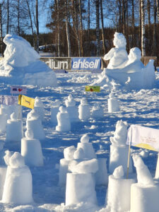 snow sculptures mora vasaloppet oxberg